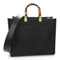 Vitello King Plexiglass Medium Fendi Sunshine Shopper Tote Black