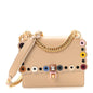 Vitello Liberty Scalloped Studded Flower Small Kan I Shoulder Bag Amido Multicolor