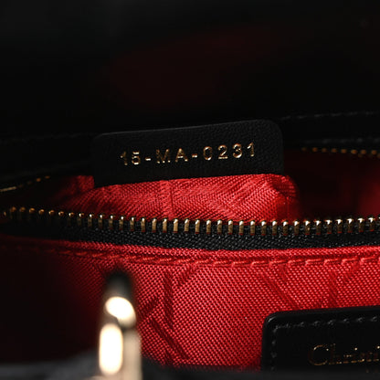 Lambskin Cannage Small My ABCDior Lady Dior Black