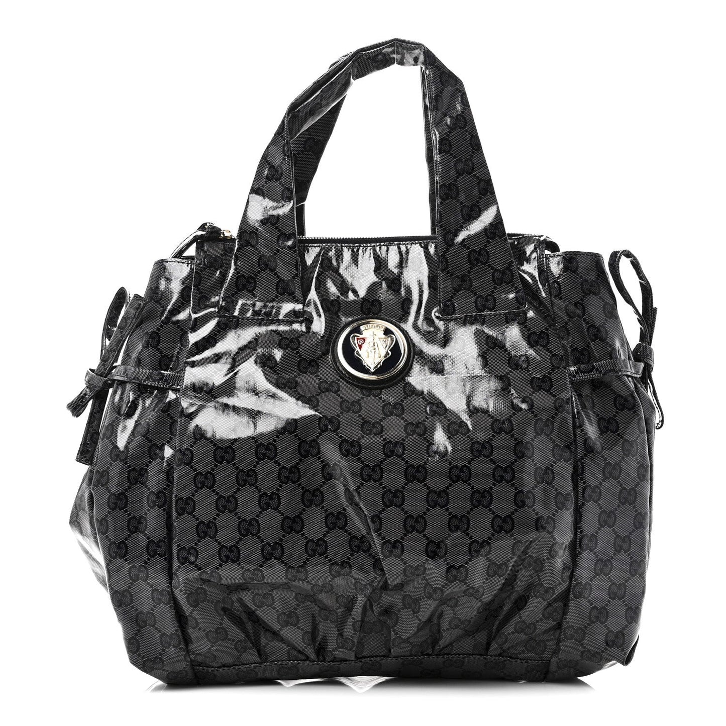 Crystal Monogram Hysteria Tote Navy Blue