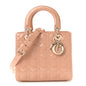 Patent Cannage Medium Lady Dior Rose Des Vents
