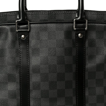 Damier Graphite Porte-Documents Voyage