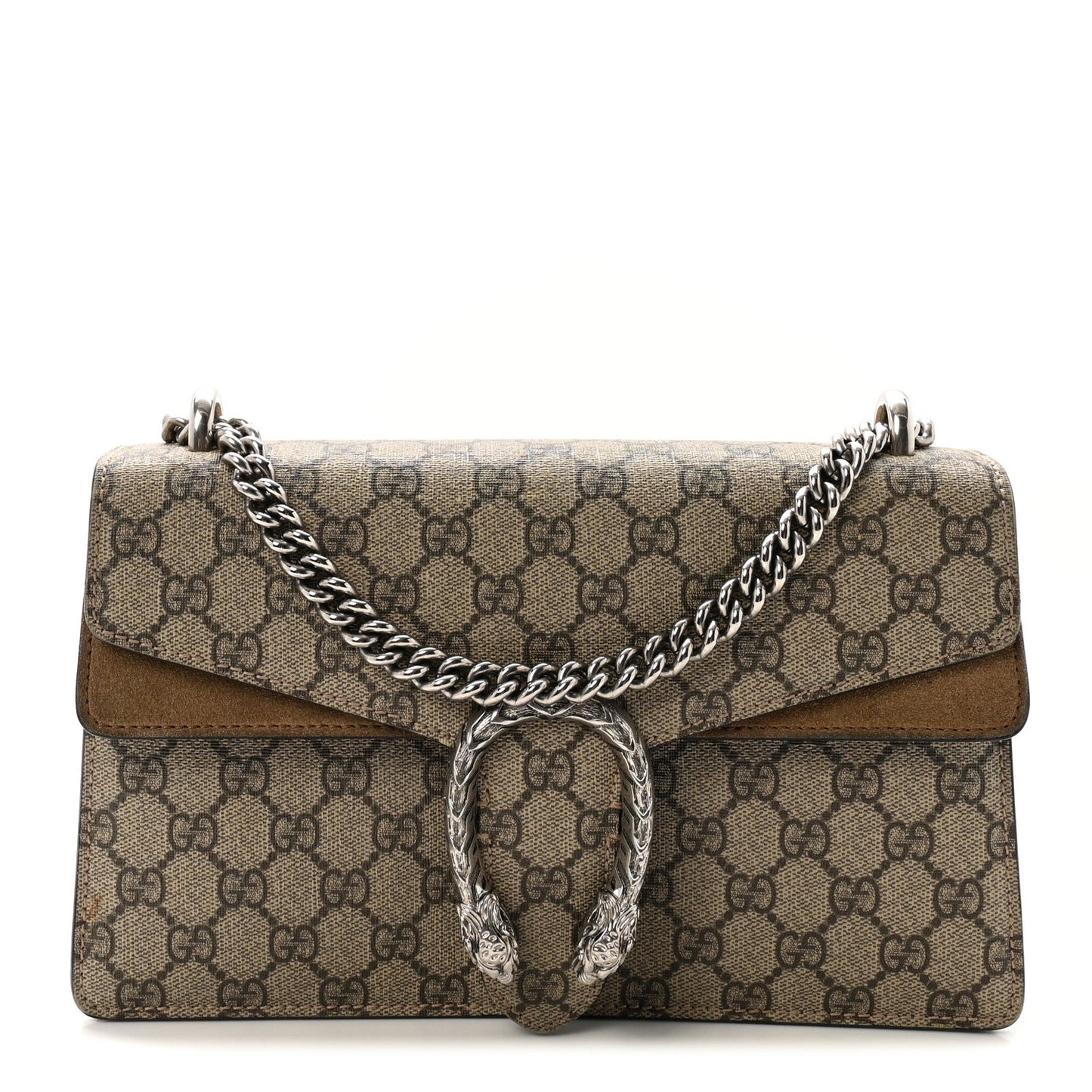 GG Supreme Monogram Small Dionysus Shoulder Bag Taupe