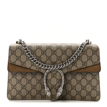 GG Supreme Monogram Small Dionysus Shoulder Bag Taupe