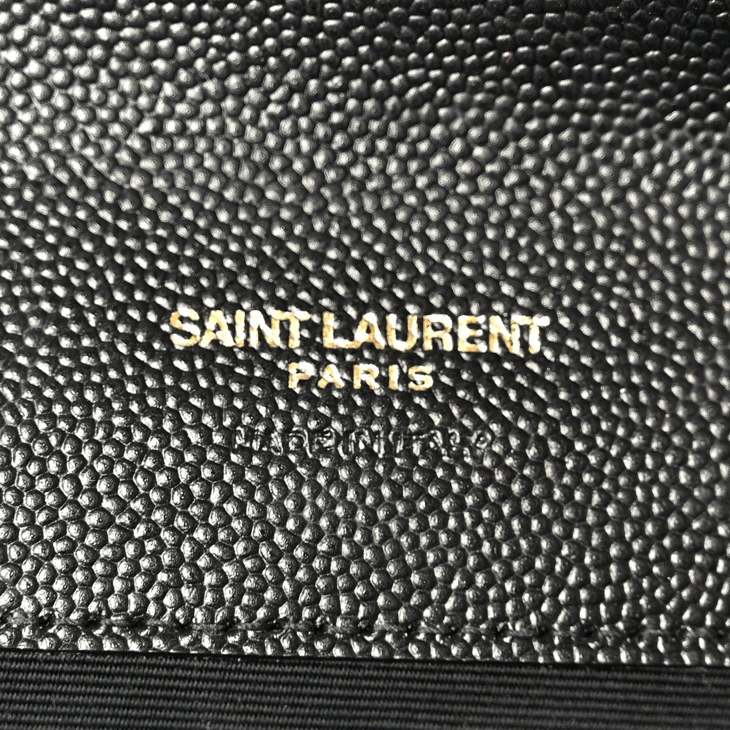 Grain De Poudre Textured Mixed Matelasse Triquilt Monogram Clutch Black