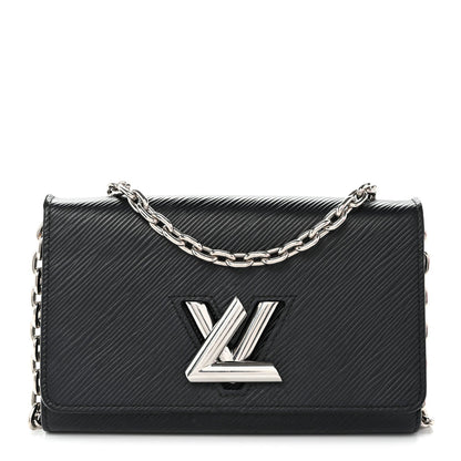 Epi Twist Chain Wallet Black