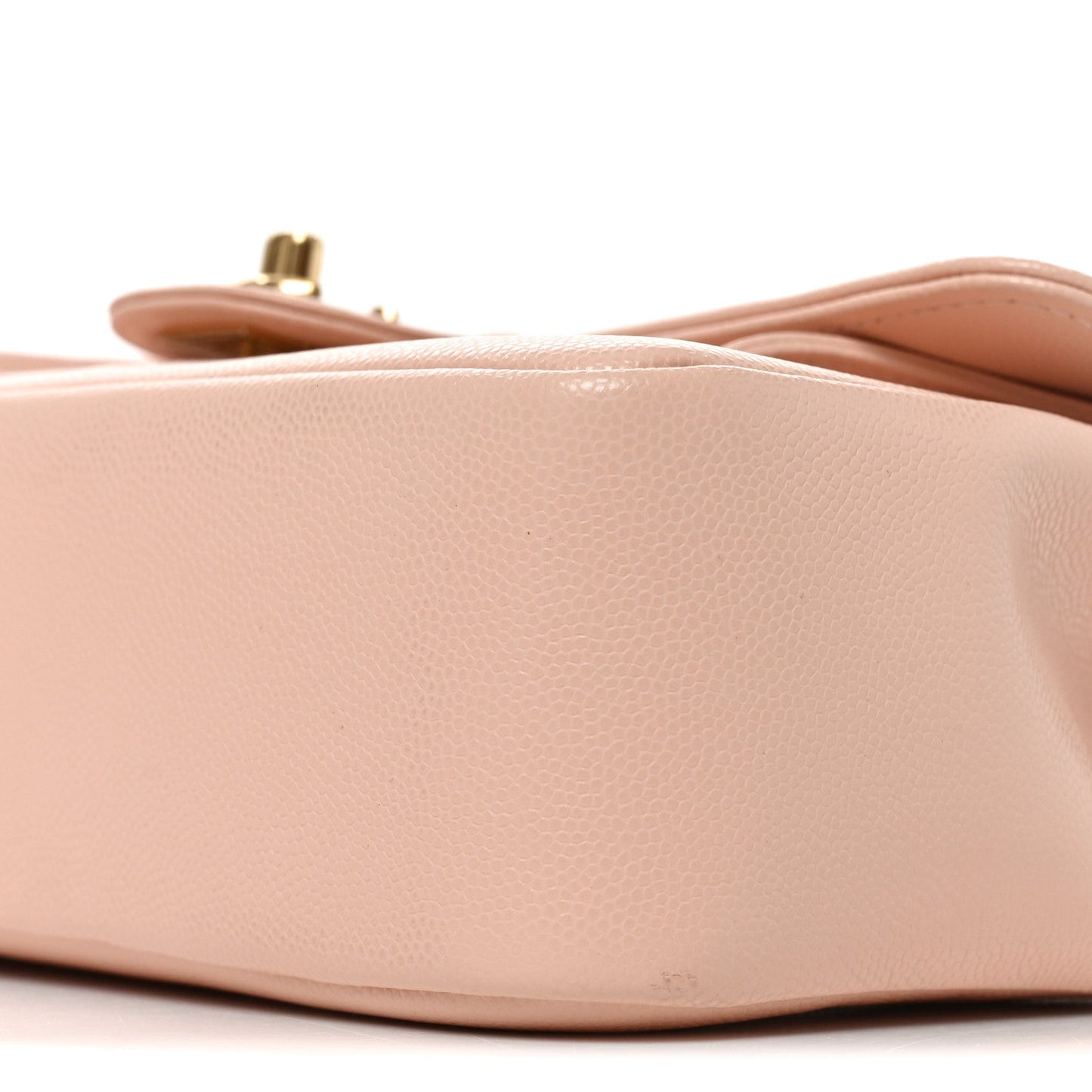 Shiny Caviar Preppy Coco Small Flap Light Pink