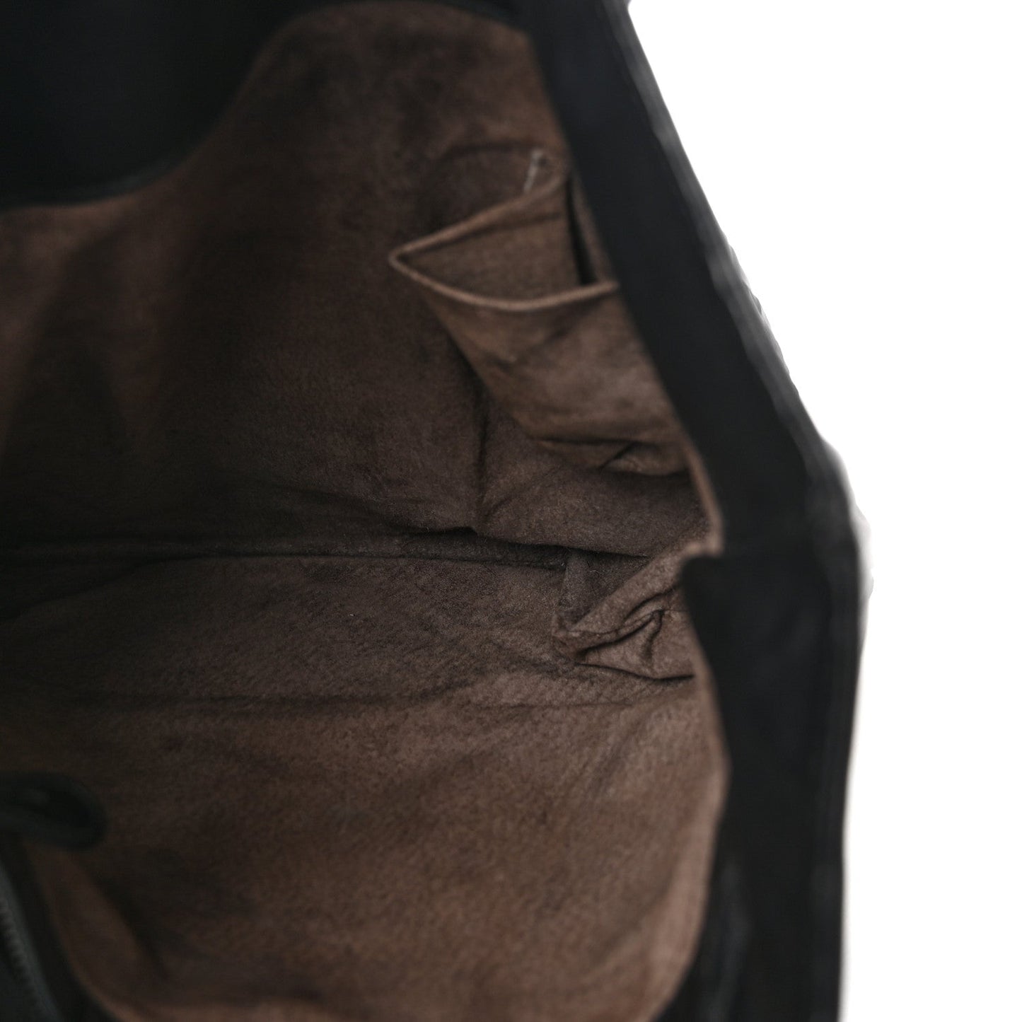 Nappa Intrecciato Flat Shoulder Bag Black