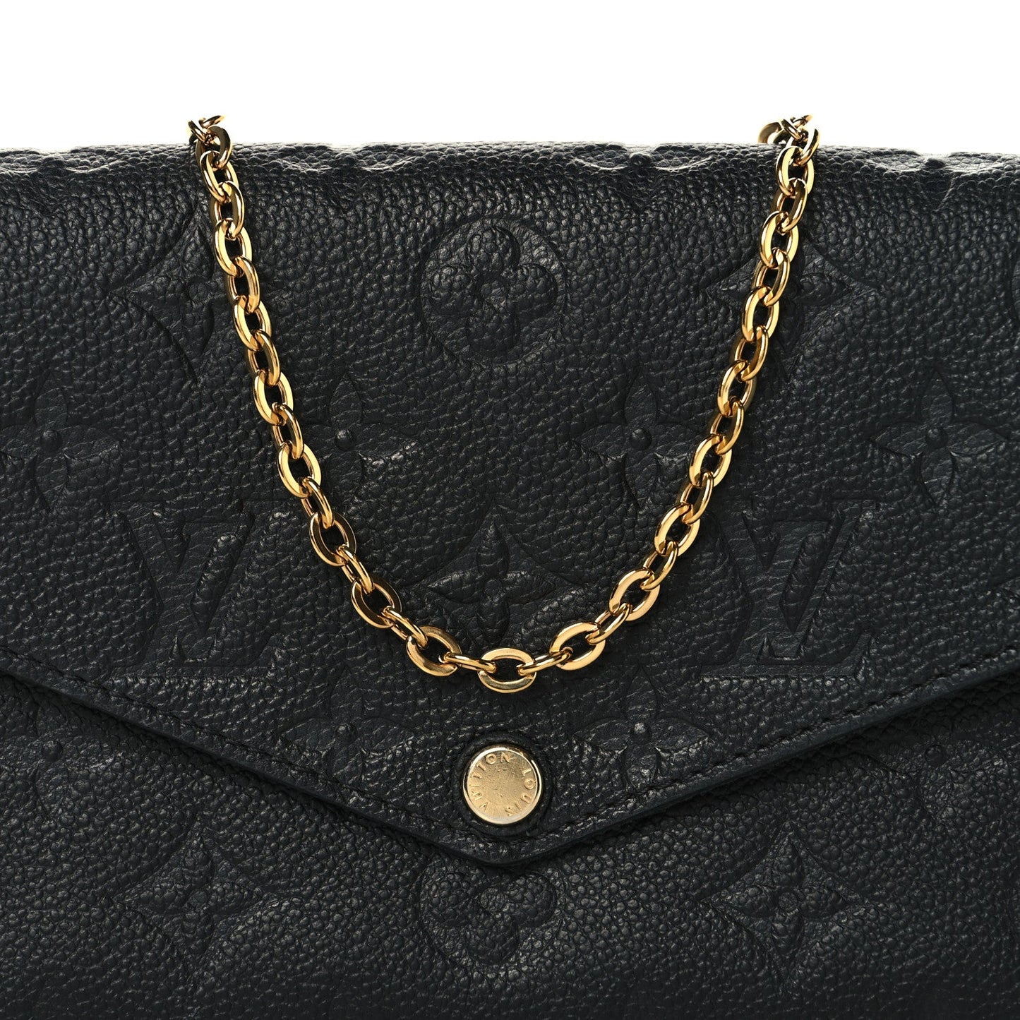 Empreinte Pochette Felicie Chain Wallet Black