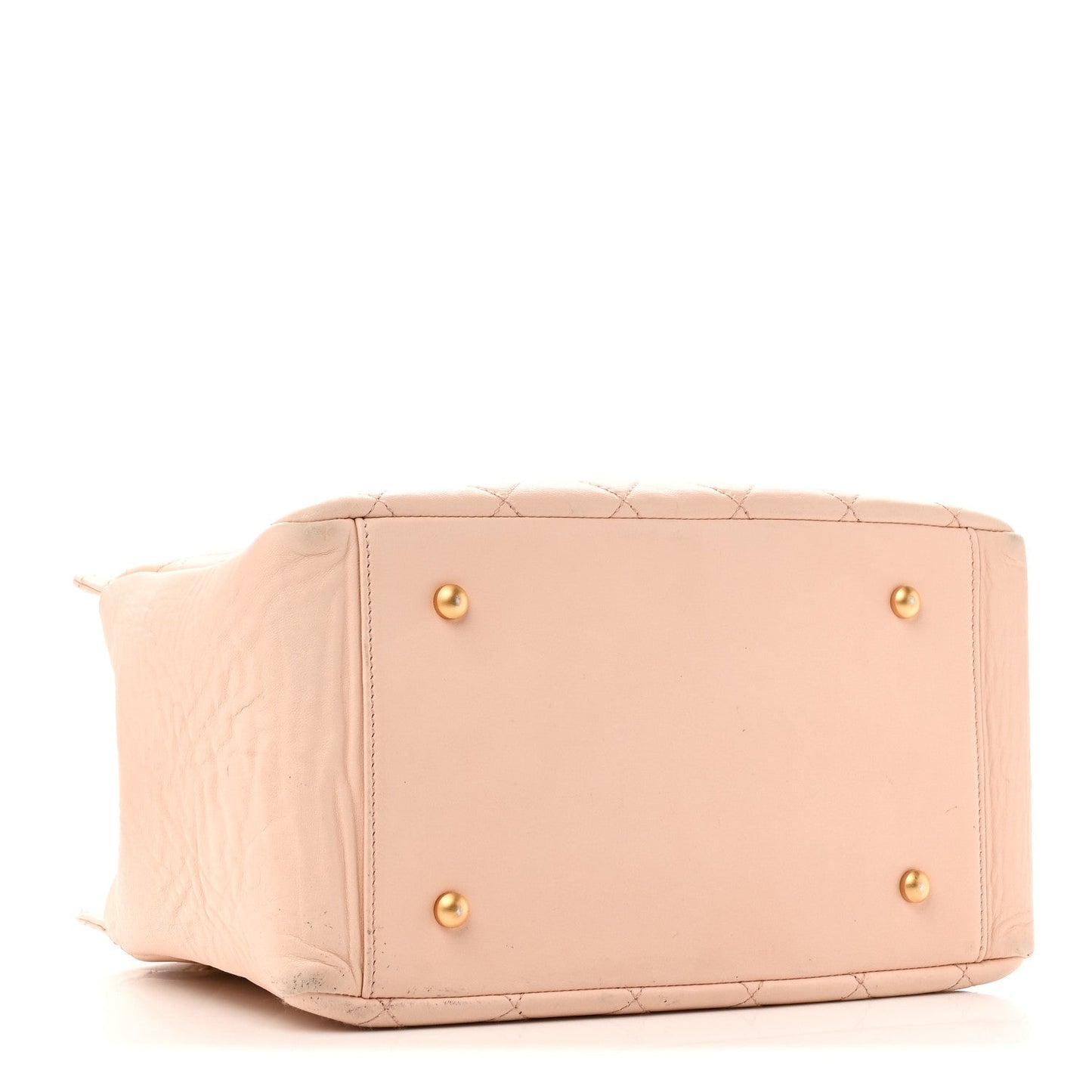 Lambskin Quilted Petit Timeless Shopping Tote PTT Beige