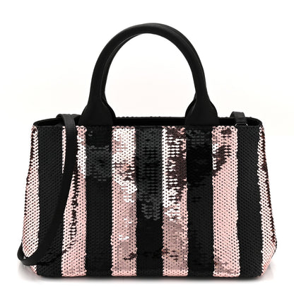 Sequin Broccato Tote Black Cipria