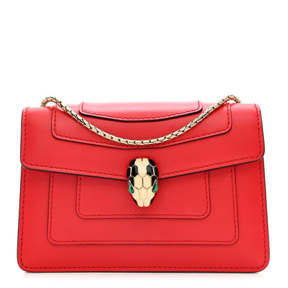 Calfskin Serpenti Forever Crossbody Bag Red