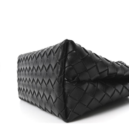 Nappa Intrecciato Small Andiamo Shoulder Bag Black