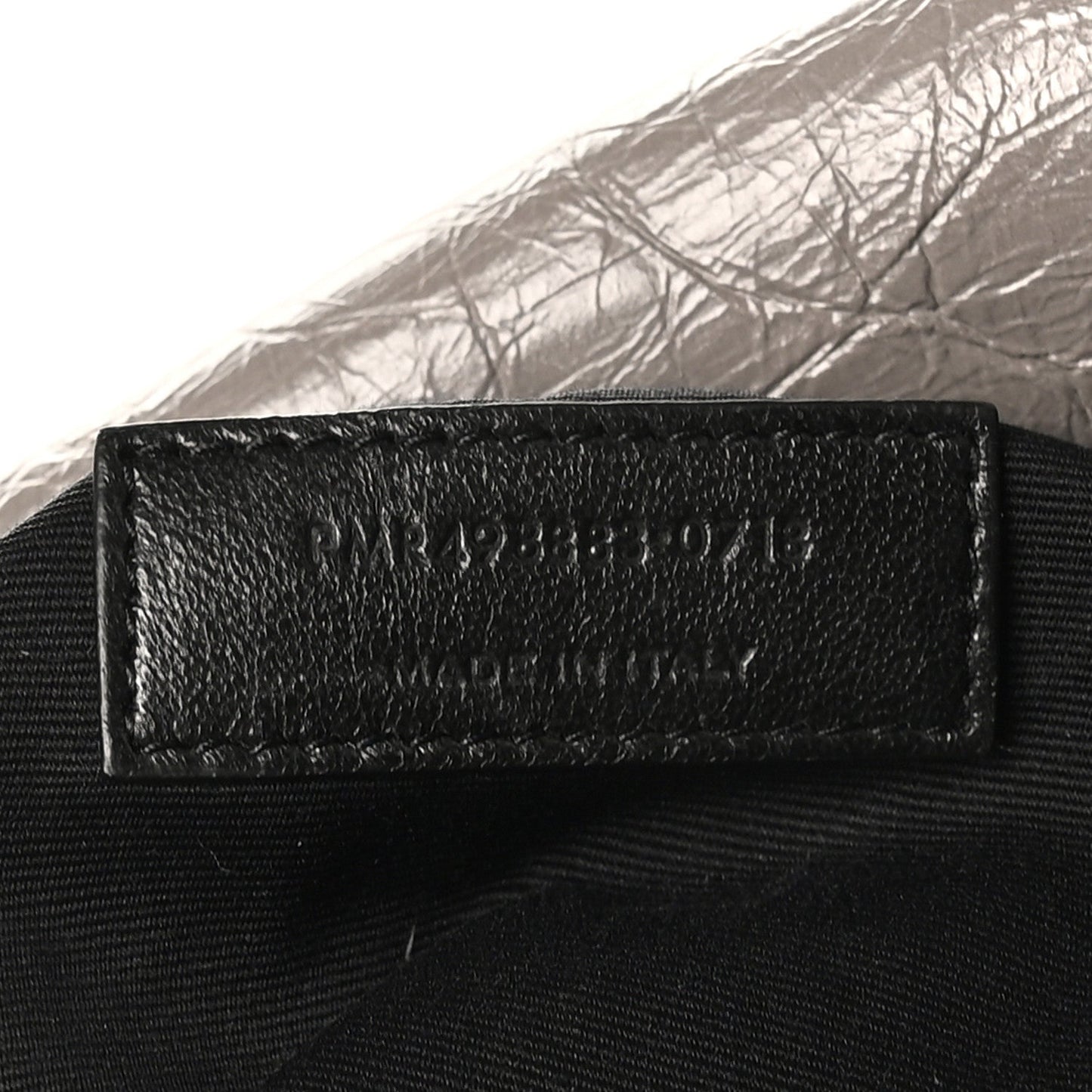 Crinkled Calfskin Matelasse Monogram Large Niki Chain Satchel Fog