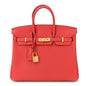 Togo Birkin 25 Rouge Pivoine