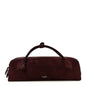 Suede Goatskin Teckel Clutch Rouge Grenat