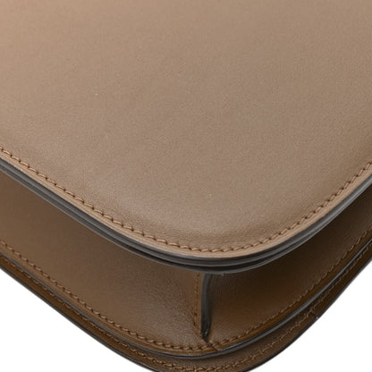 Box Calfskin Medium Classic Box Flap Bag  Camel