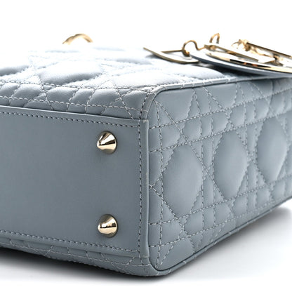 Lambskin Cannage Small My ABCDior Lady Dior Cloud Blue