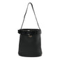 Soft Grained Vitello Daino Secchiello Bucket Bag Black