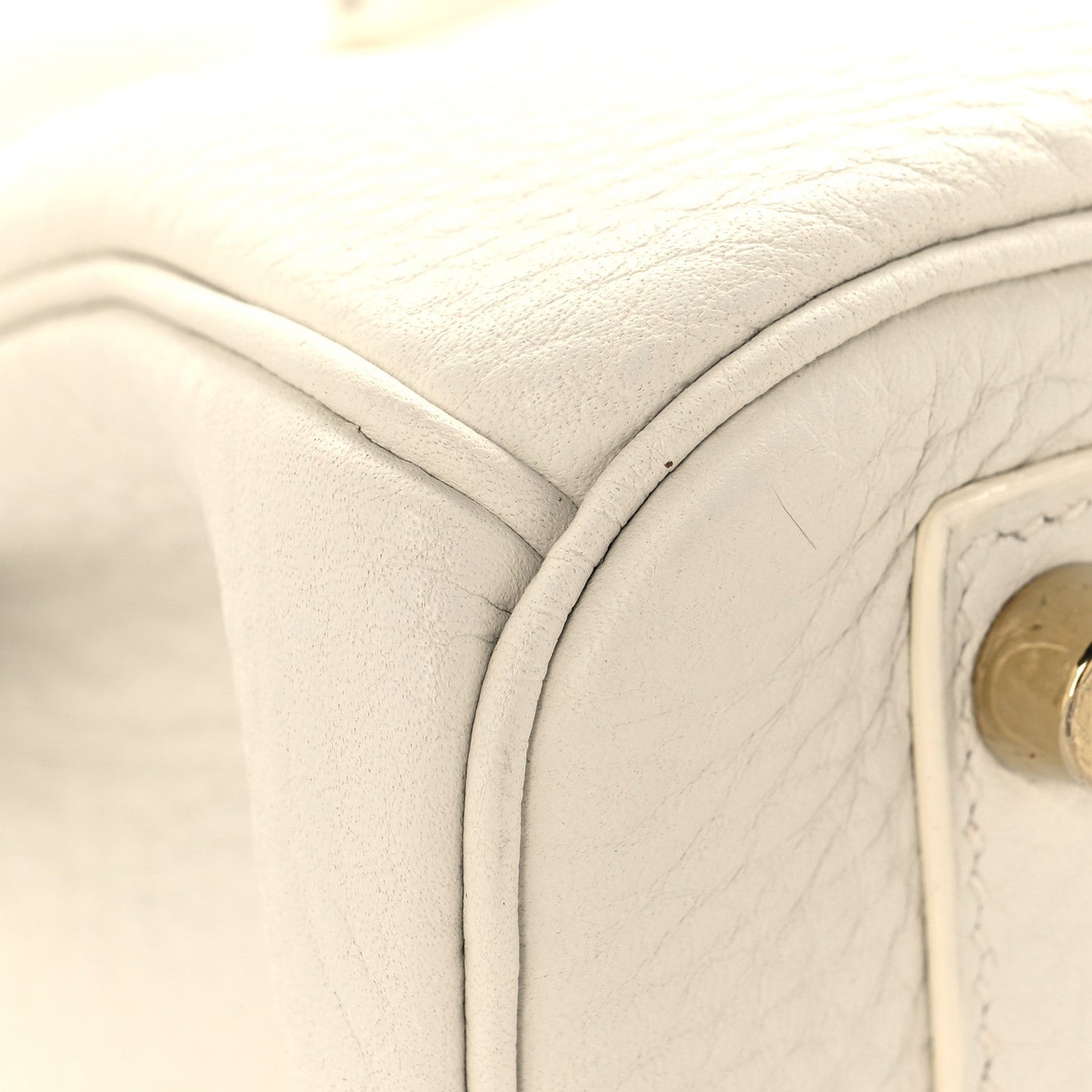 Taurillon Clemence Birkin 30 White