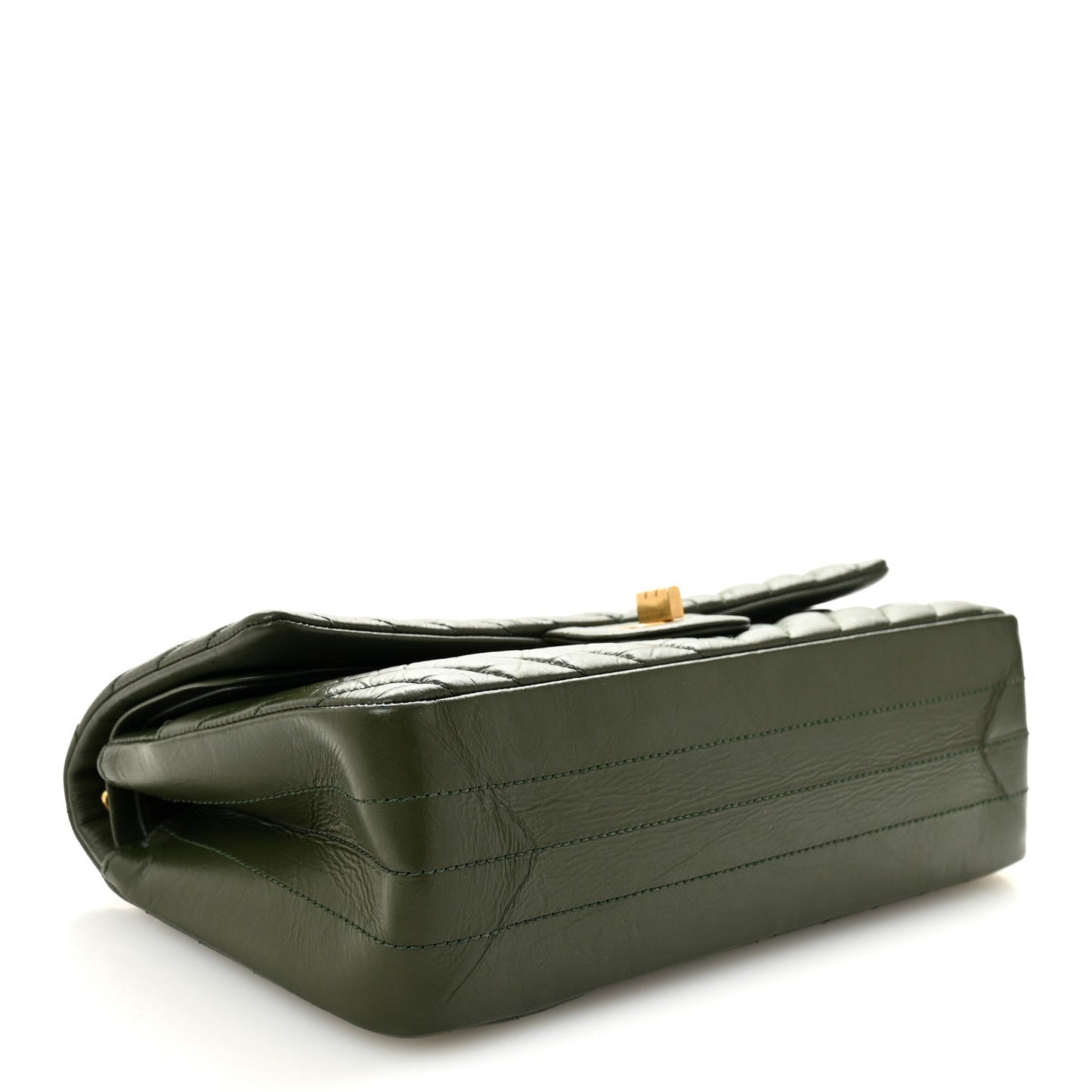 Aged Calfskin Chevron Quilted 2.55 Reissue 225 Flap Green