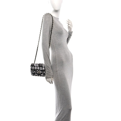 Cashmere Knit Coco Neige Flap Black White