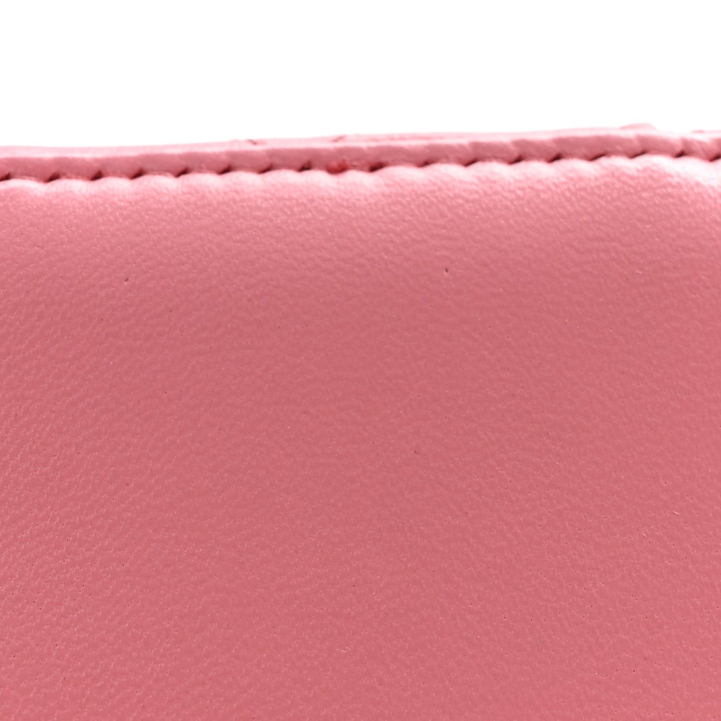 Lambskin Quilted Trendy Mini Vanity Case With Chain Pale Pink