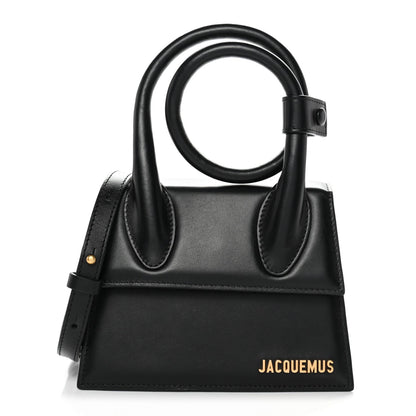 Smooth Calfskin Le Chiquito Noeud Black