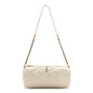 Lambskin Monogram Mini Sade Tube Bag Crema Soft