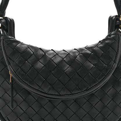 Nappa Intrecciato Small Gemelli Black
