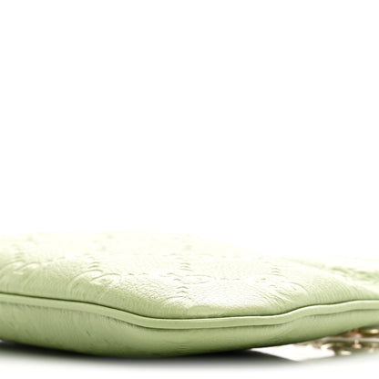GG Grainy Calfskin Emblem Super Mini Shoulder Bag Sage Leaf
