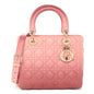 Lambskin Cannage Gradient Medium Lady Dior Pink