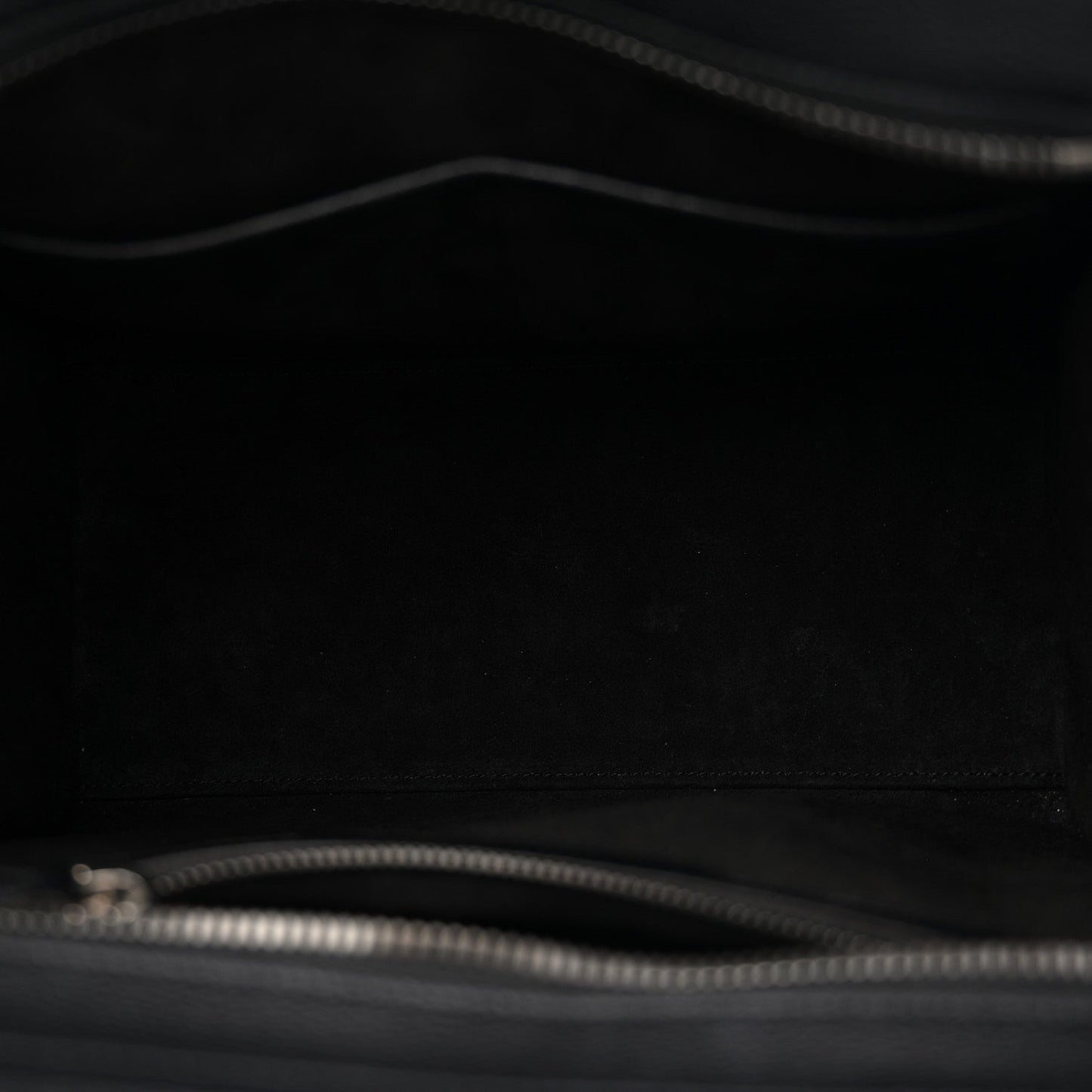 Drummed Calfskin Micro Luggage Black