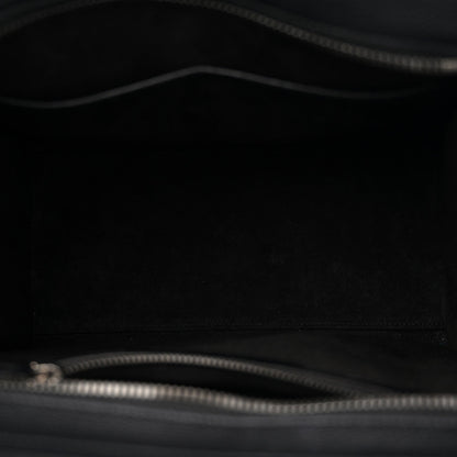 Drummed Calfskin Micro Luggage Black