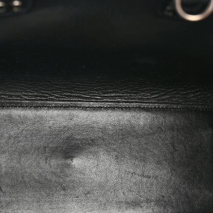 Grained Calfskin Baby Sac De Jour Black