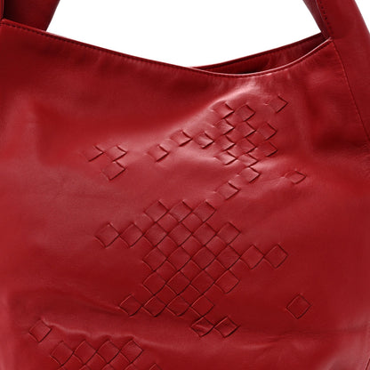 Nappa Intrecciato Patchwork Hobo Red