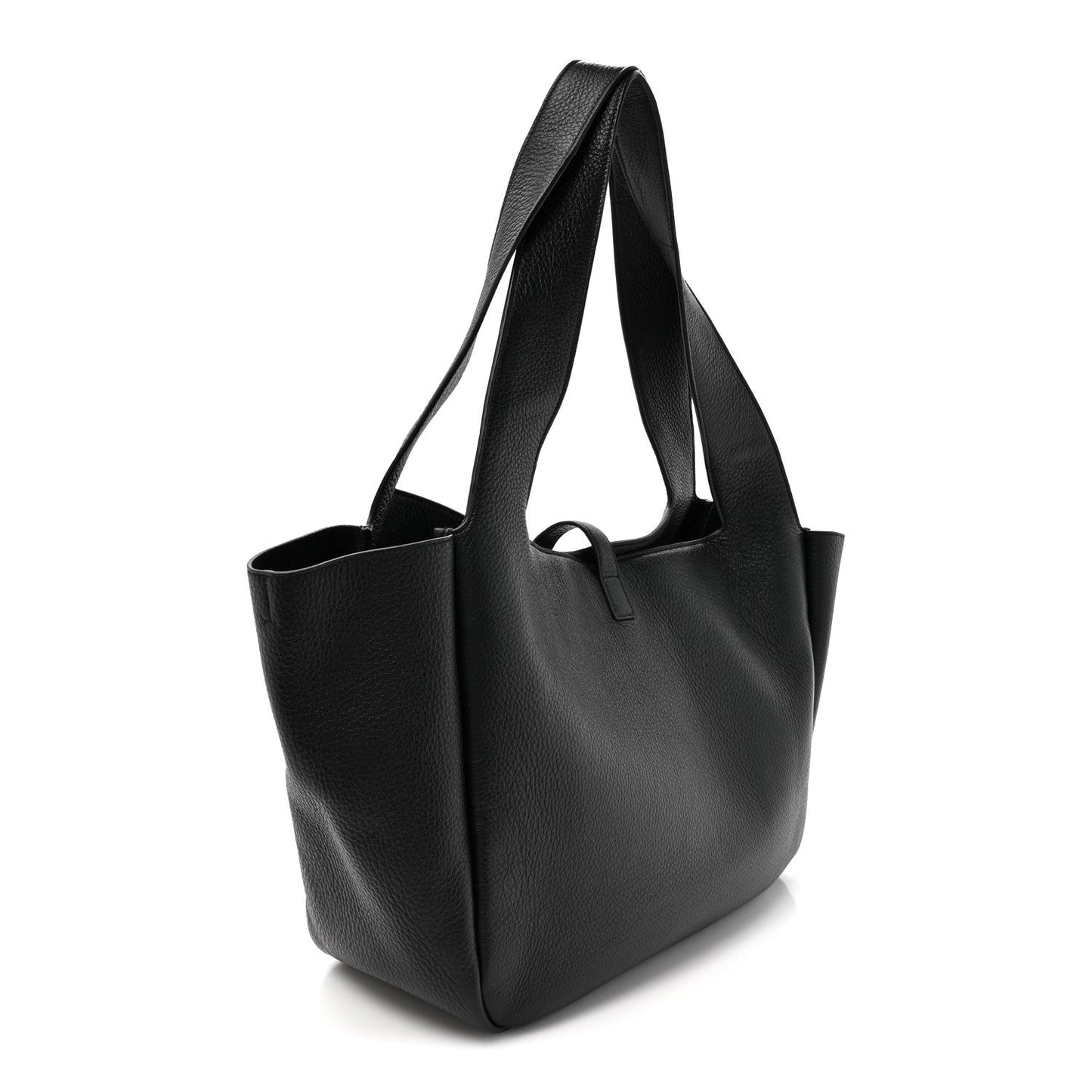 Grained Deerskin Bea Tote Black