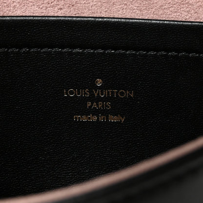 Lambskin Embossed Monogram Pochette Coussin Black