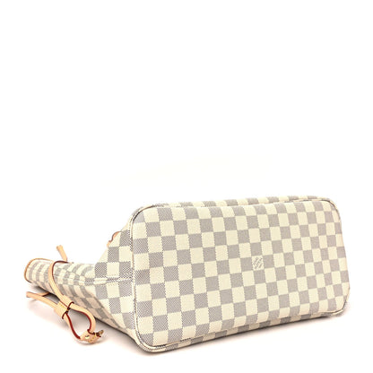 Damier Azur Neo Neverfull MM Rose Ballerine
