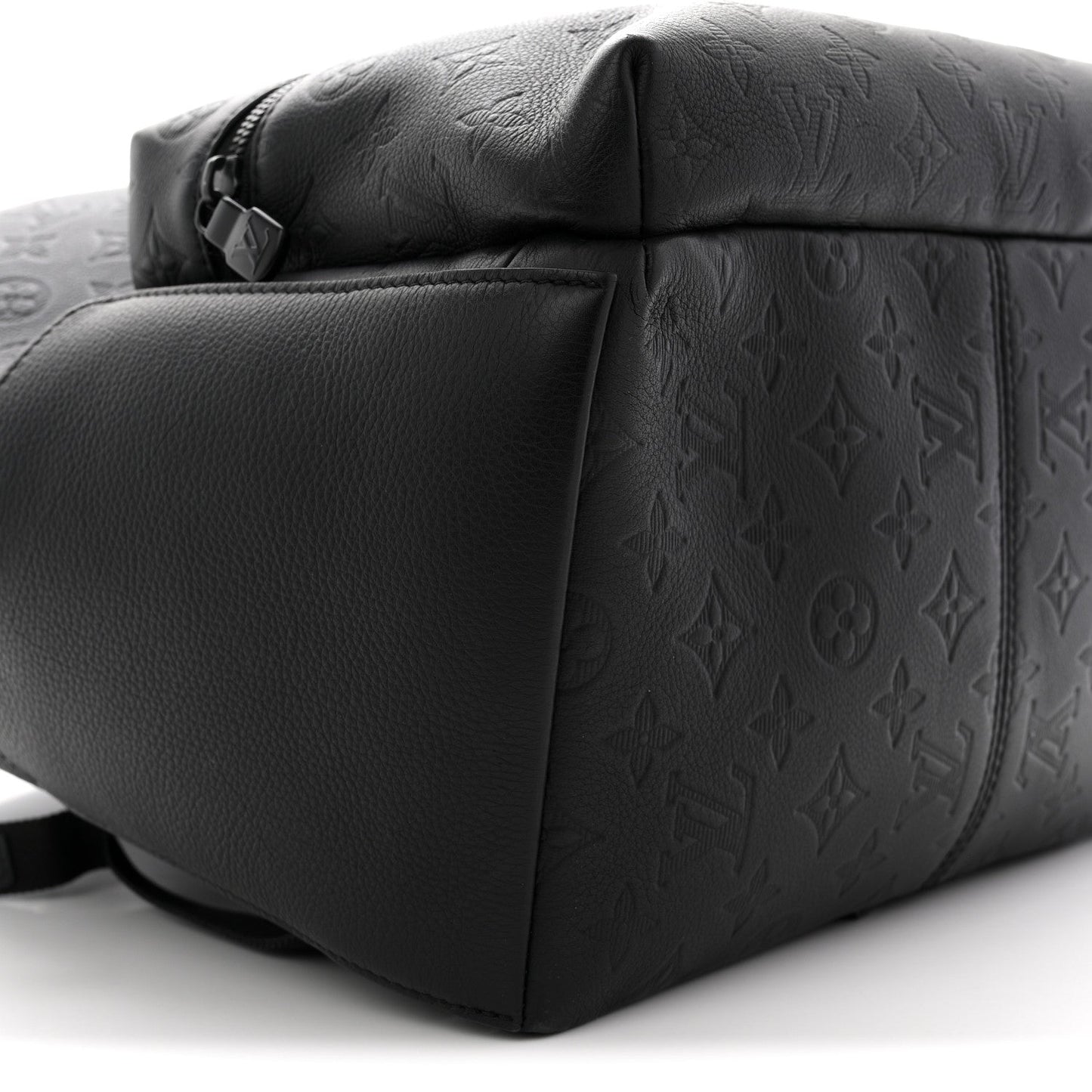 Calfskin Monogram Shadow Discovery Backpack  Black