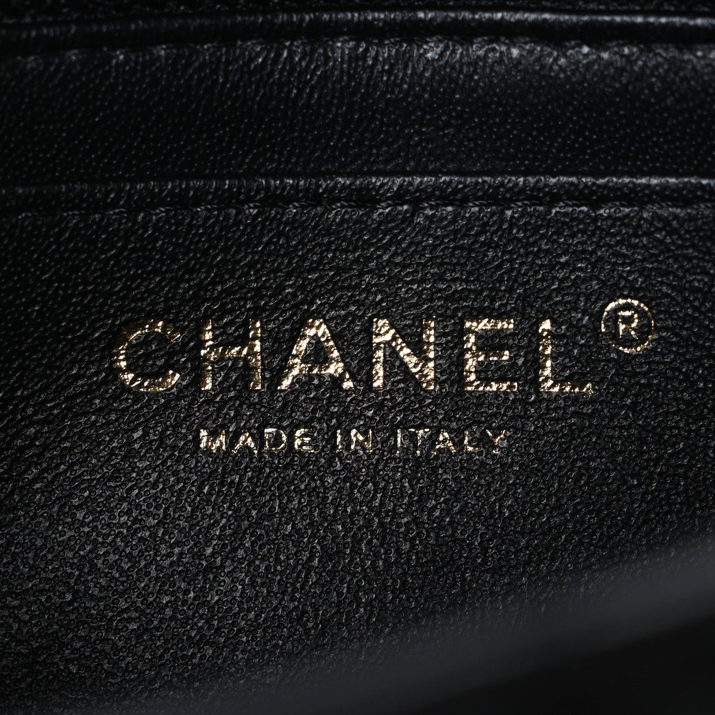 Lambskin Quilted Mini Rectangular Flap Black