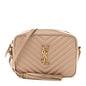 Calfskin Matelasse Monogram Lou Camera Bag Dark Beige