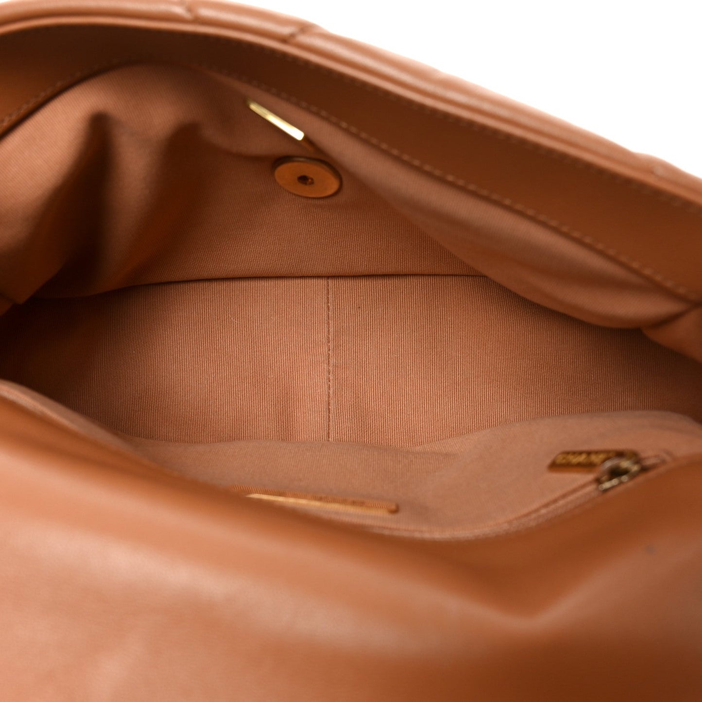 Lambskin Quilted Medium Chanel 19 Flap Brown