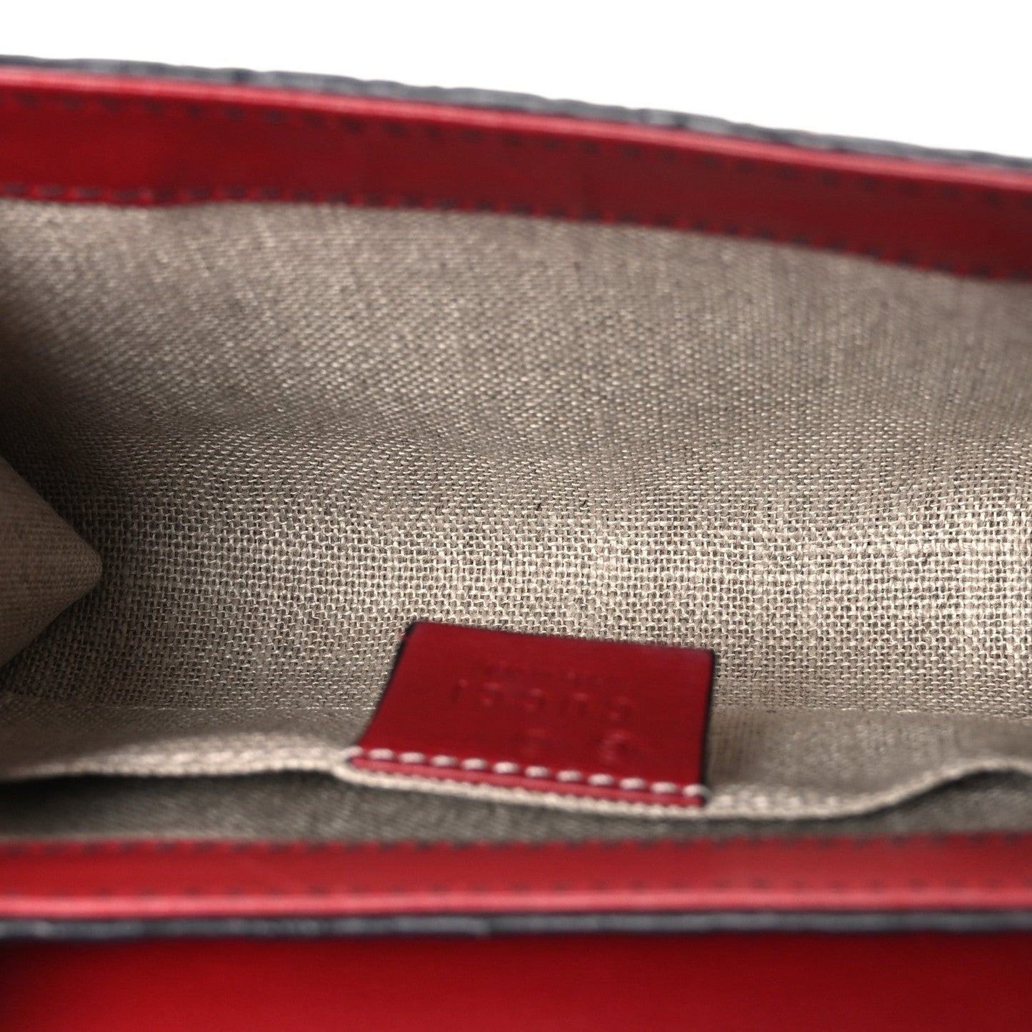 Soft Microguccissima Mini Emily Chain Shoulder Bag Rosso