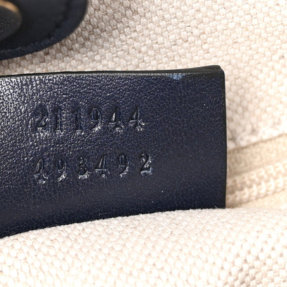 Guccissima Medium Sukey Tote Navy
