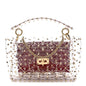 PVC Medium Rockstud Spike Shoulder Bag