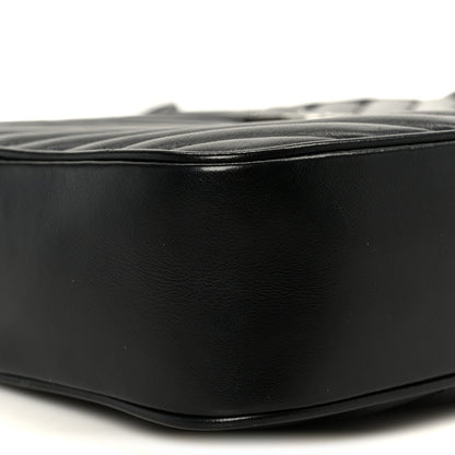 Calfskin Matelasse Monogram Lou Camera Bag Black