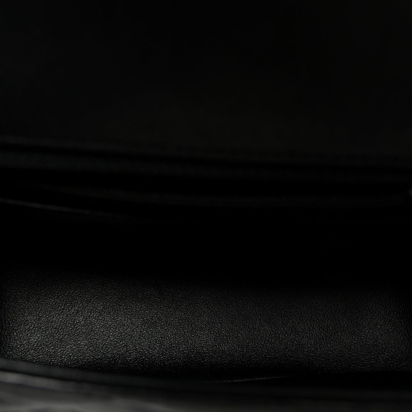 Lambskin Quilted Mini Square Flap Black
