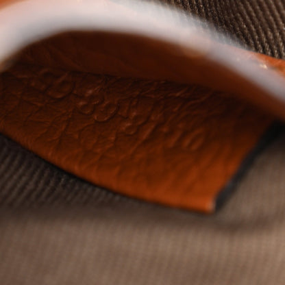 Grained Calfskin Small Marcie Saddle Bag Tan