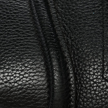 Drummed Calfskin Mini Luggage Black